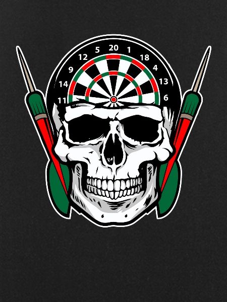 Darts with a skull