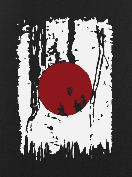 cool japanese flag