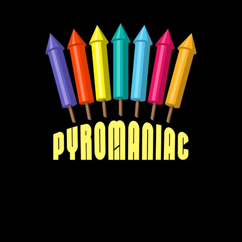 Humour pyrotechnicien de feu d'artifice de missile pyromane