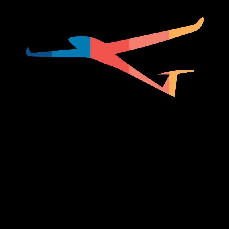 Glider pilot soaring