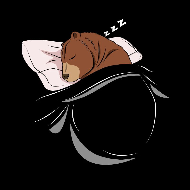 Sleeping and slumbering bear