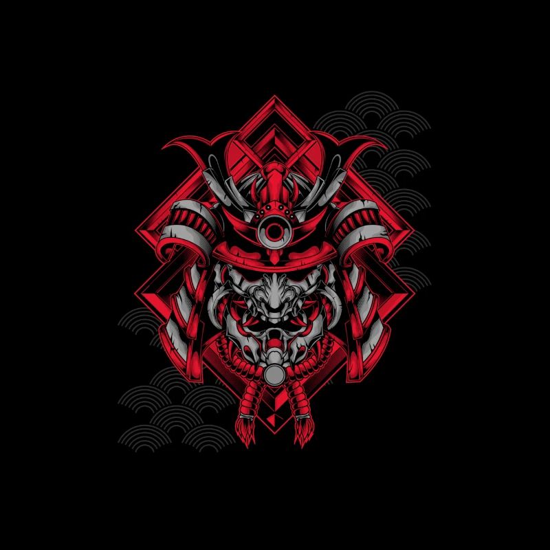 evil samurai warrior stylish tshirt gift