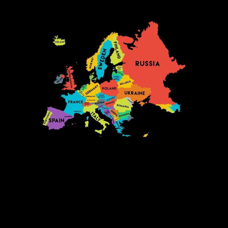 Europe Map Countries Geography