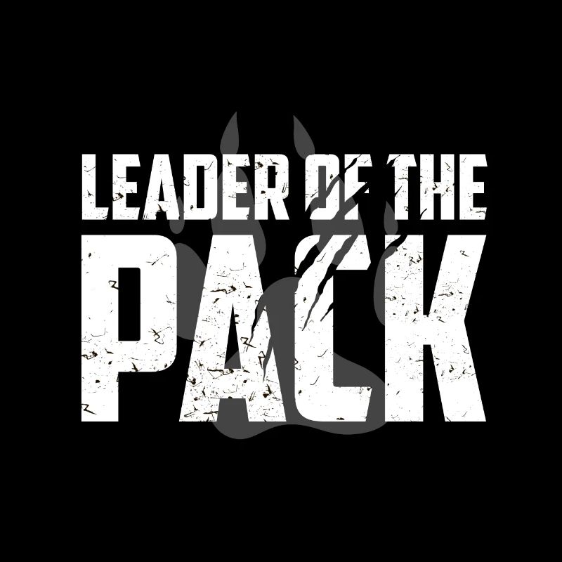 Conception de cadeaux Wolf Pack | Chef de la Pack Paw