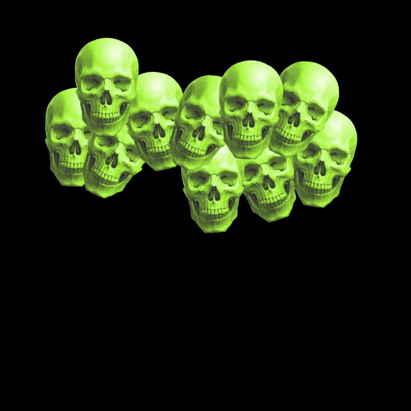 skull neon place art work mode style aesthetic