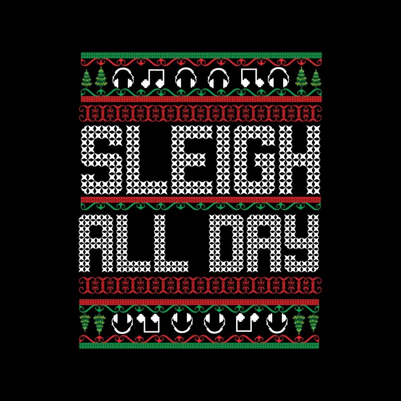 Pull laid Sleigh All Day Xmas