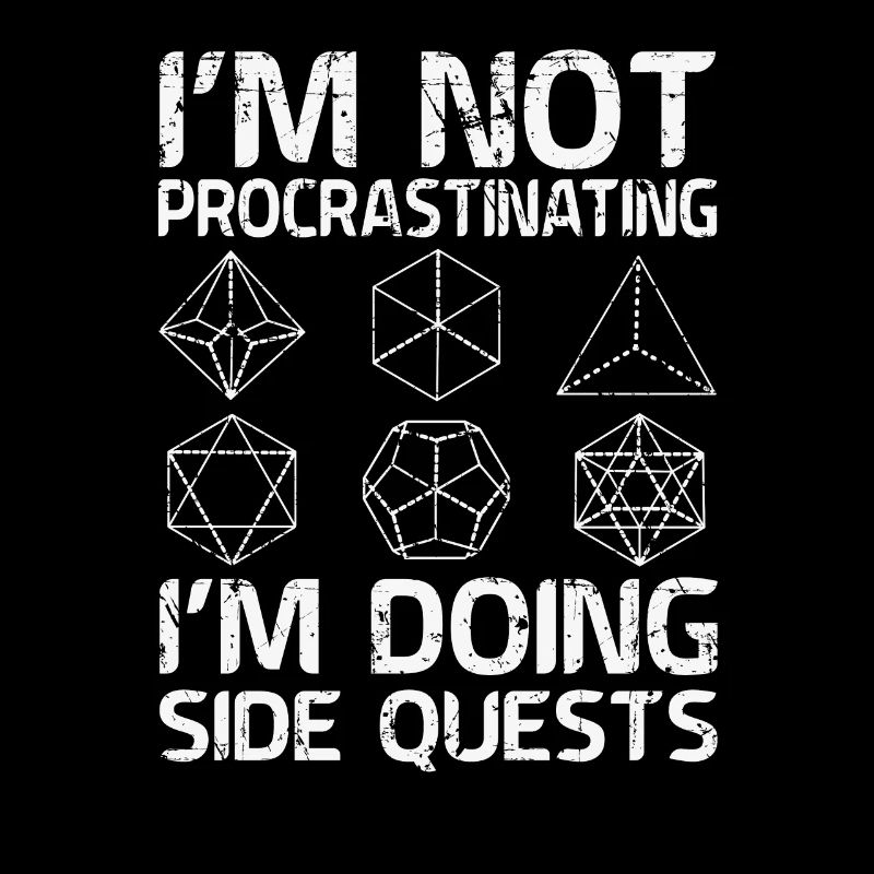 Dans le Doing Side Quest RPG Jeu de rôle Cubes