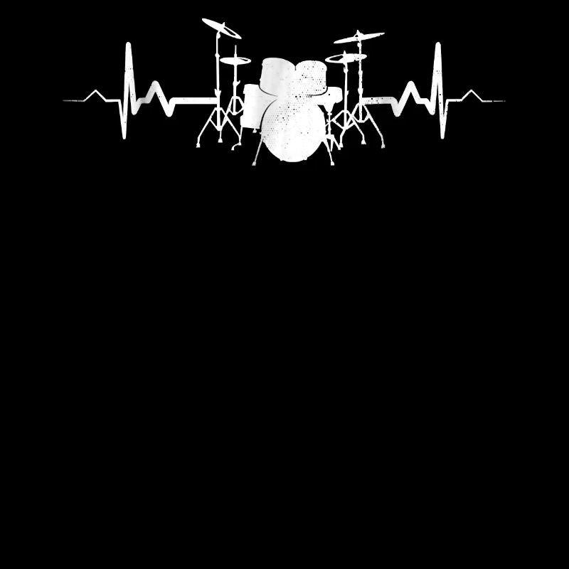 Drummer Drumming Heartbeat Drums