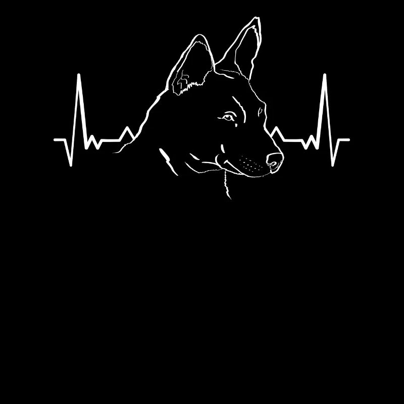 Basenji Hund EKG Geschenk