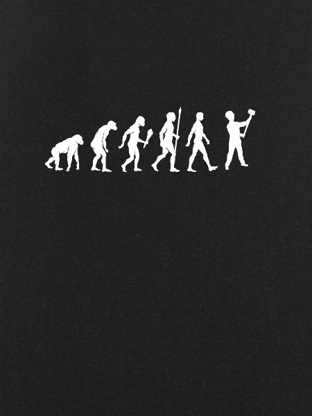 Lustige Maurer Evolution Arbeiter Geschenkidee