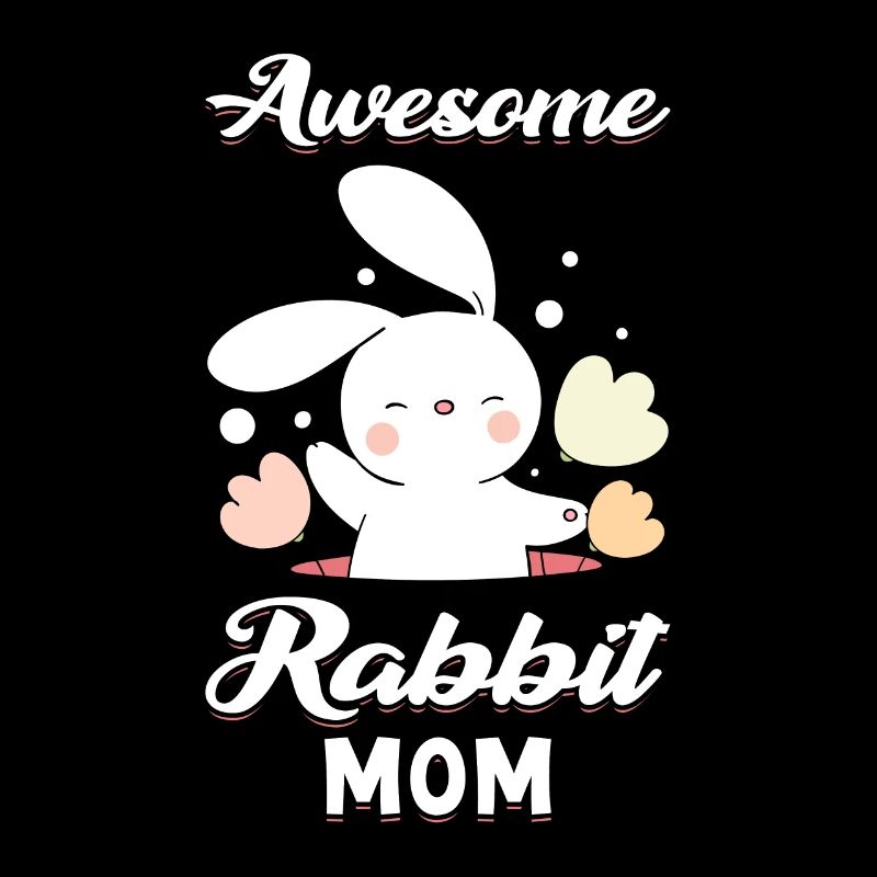 rabbit mom cute
