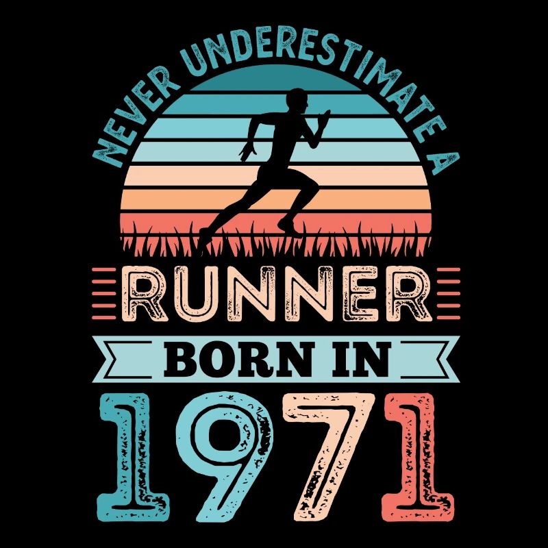 Läufer geboren 1971 50. Geburtstag Geschenk Running Dad