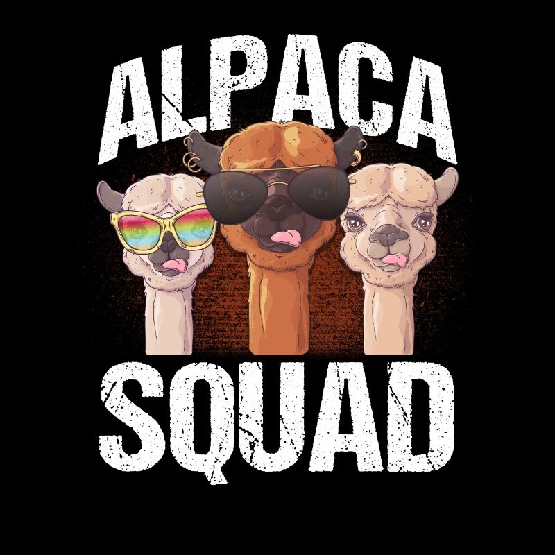 Alpaca Squad Alpaka Lama Alpakas Geschenk