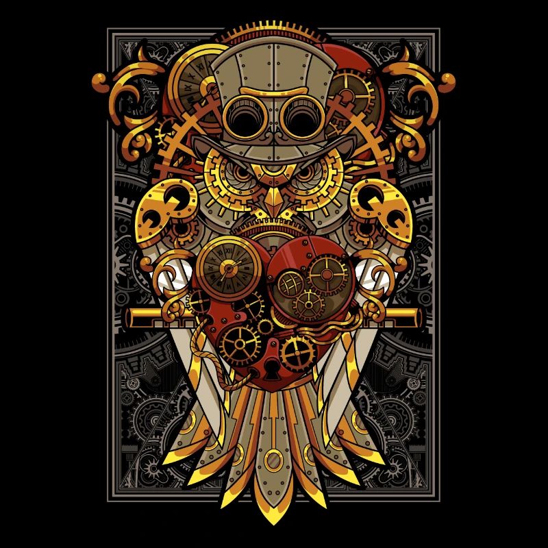 Steampunk Hibou Oiseau mécanique Clockwork