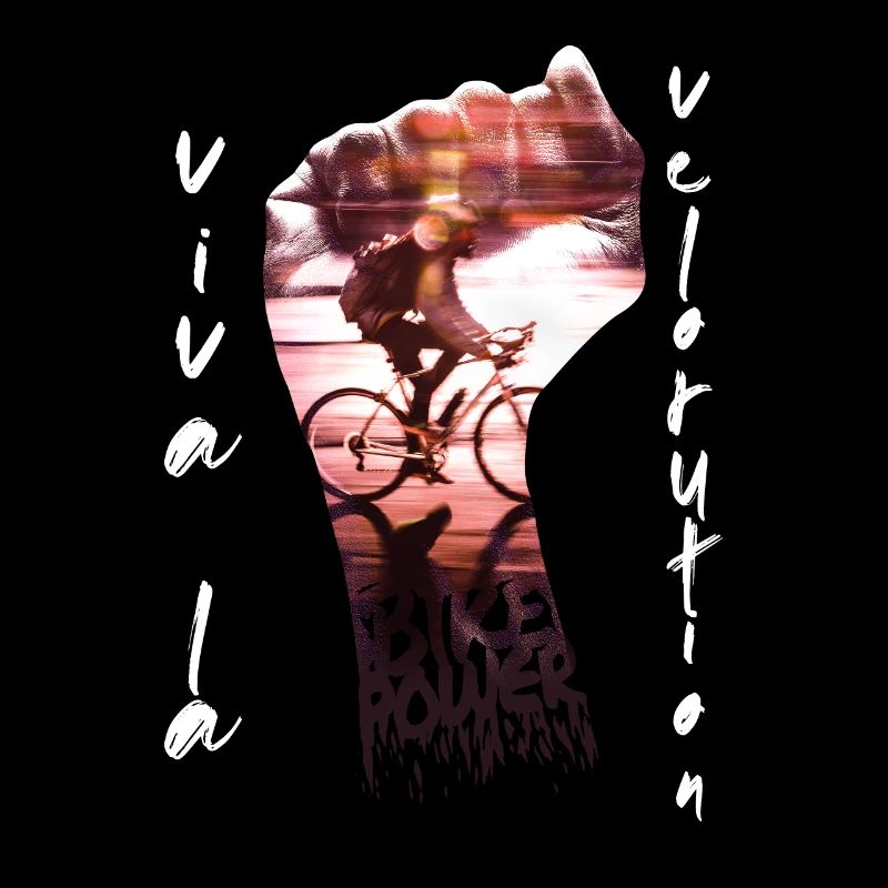 Viva La Velorution Cyclists Climate Protection Protest