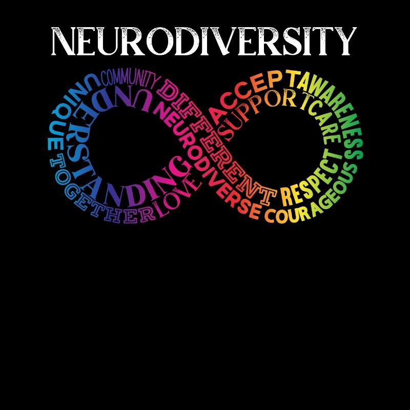 Neurodiversité Neurodivergent Rainbow Infinity