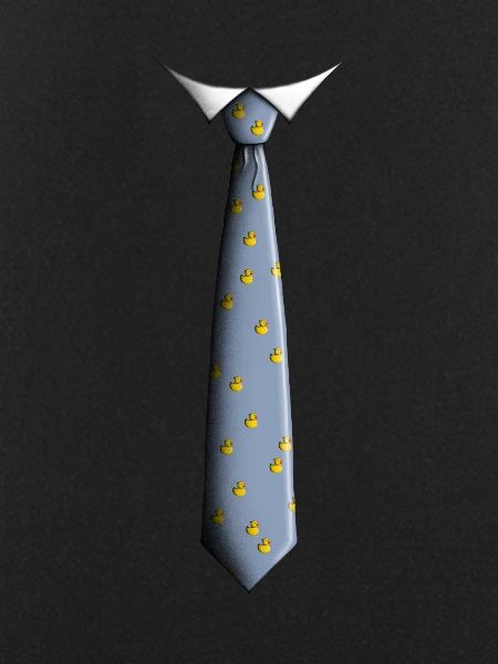 Tie with ducks