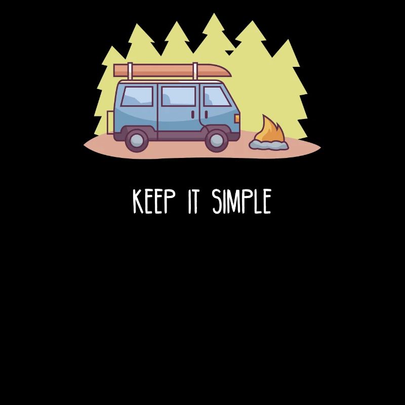 Keep it Simple I Camping Van Campingplatz Motiv