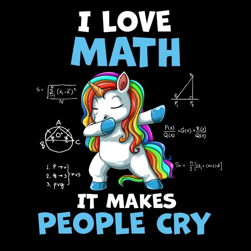 J’adore les maths de maths Licorne