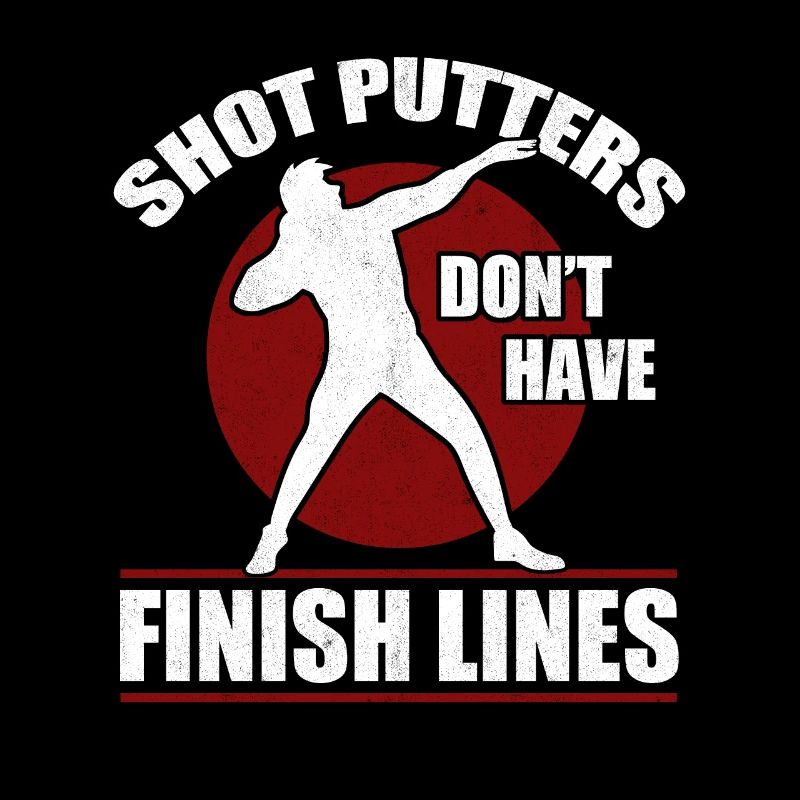 Les lanceurs de poids n'ont pas de piste d'arrivée et