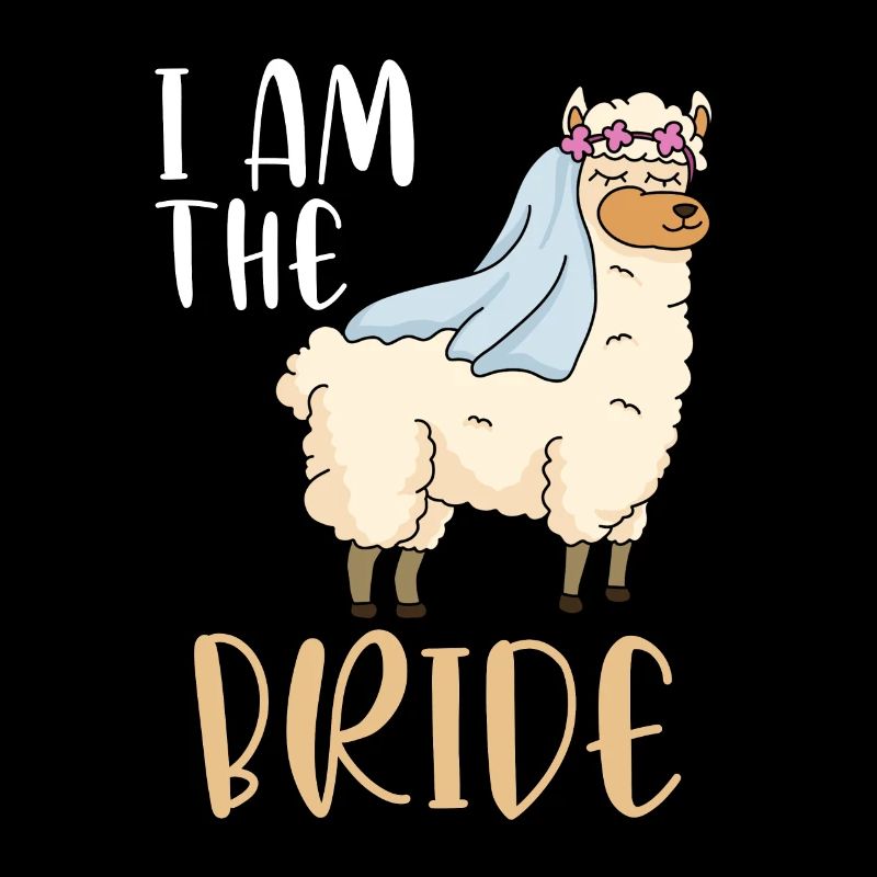 Bachelor JGA Party I bims the bride lama