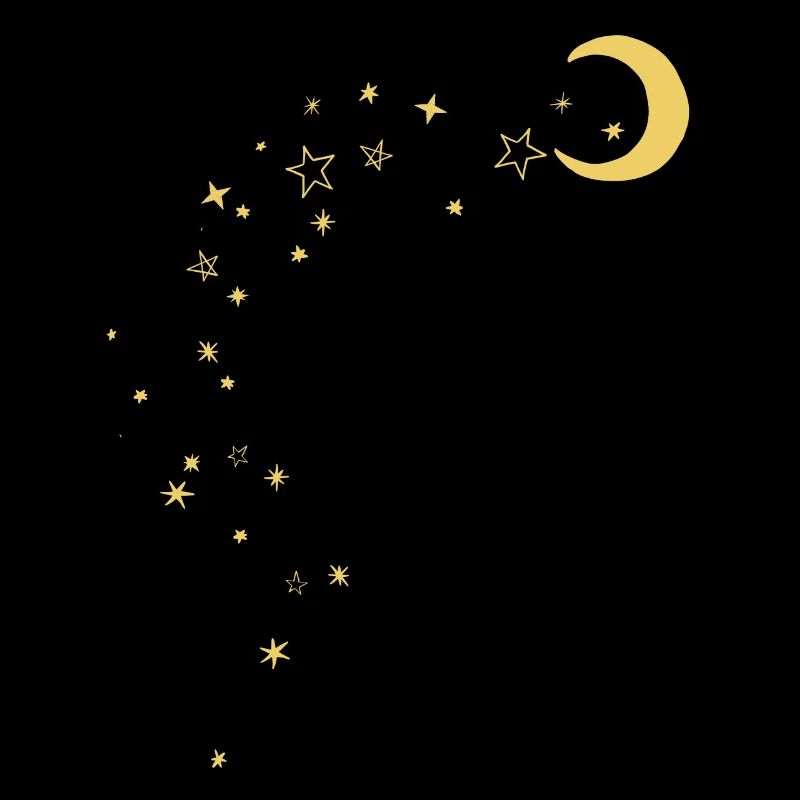 Lune et étoiles