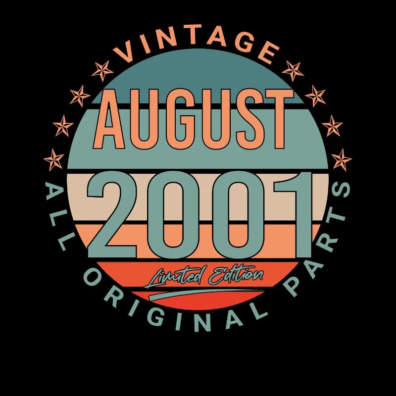 Im August 2001 Vintage Geschenkidee