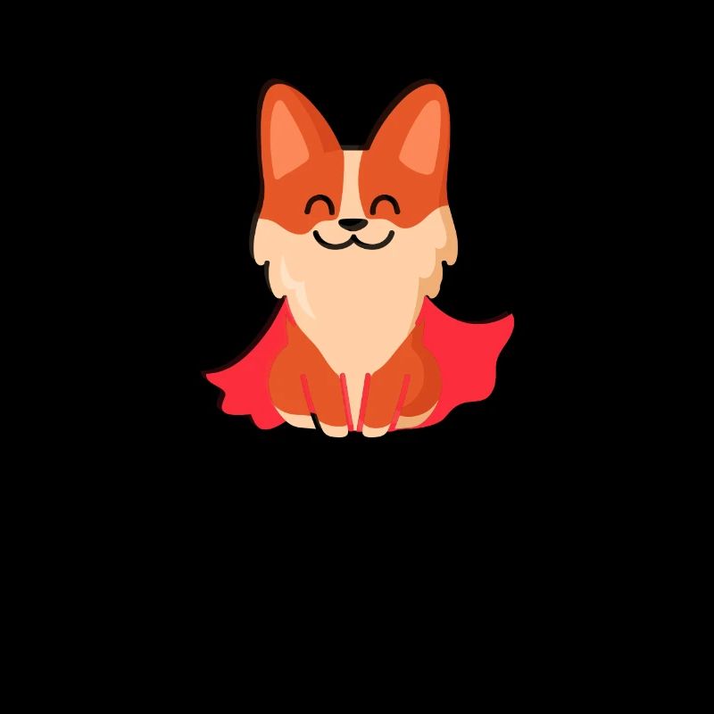 Corgi Hund Superheld