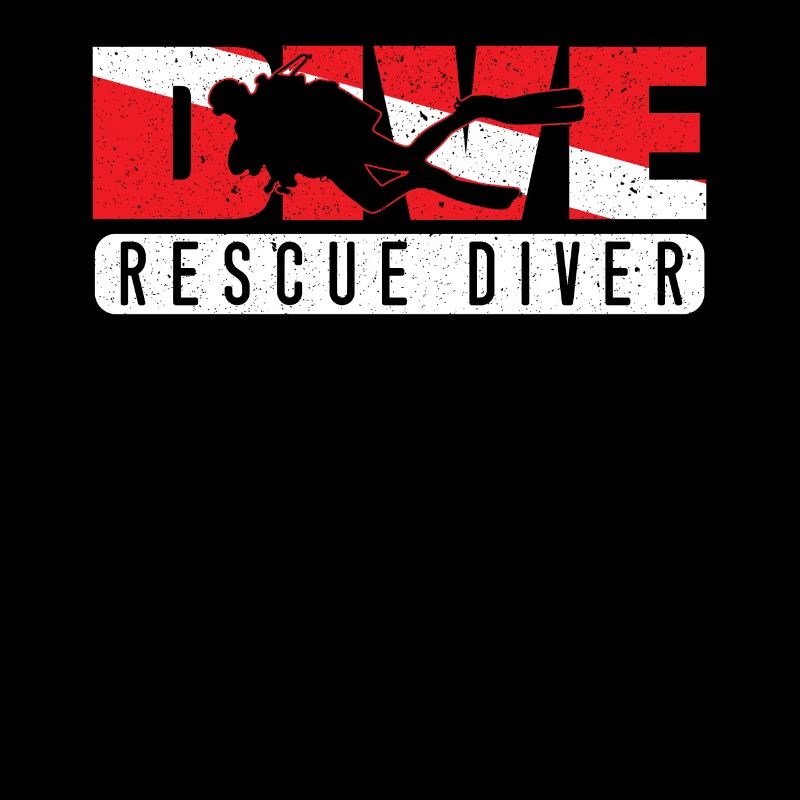 Rescue Diver Dive Down Aquaholic Scuba Diving
