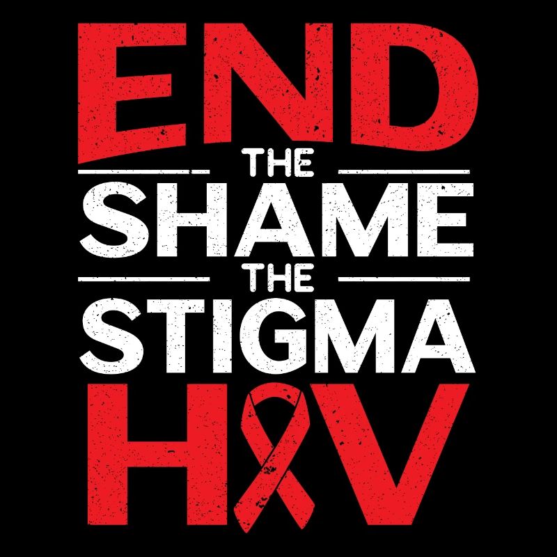 Beenden Sie die Schande Das Stigma HIV AIDS Bewusstsein