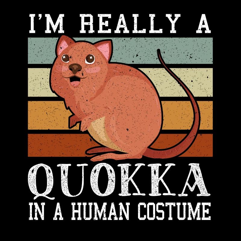 Je suis vraiment un kangourou à queue courte Quokka