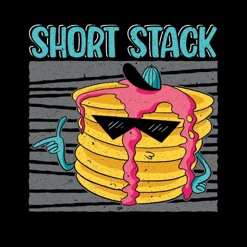 Short Stack Pancake Lover Breakfast Food Foodie