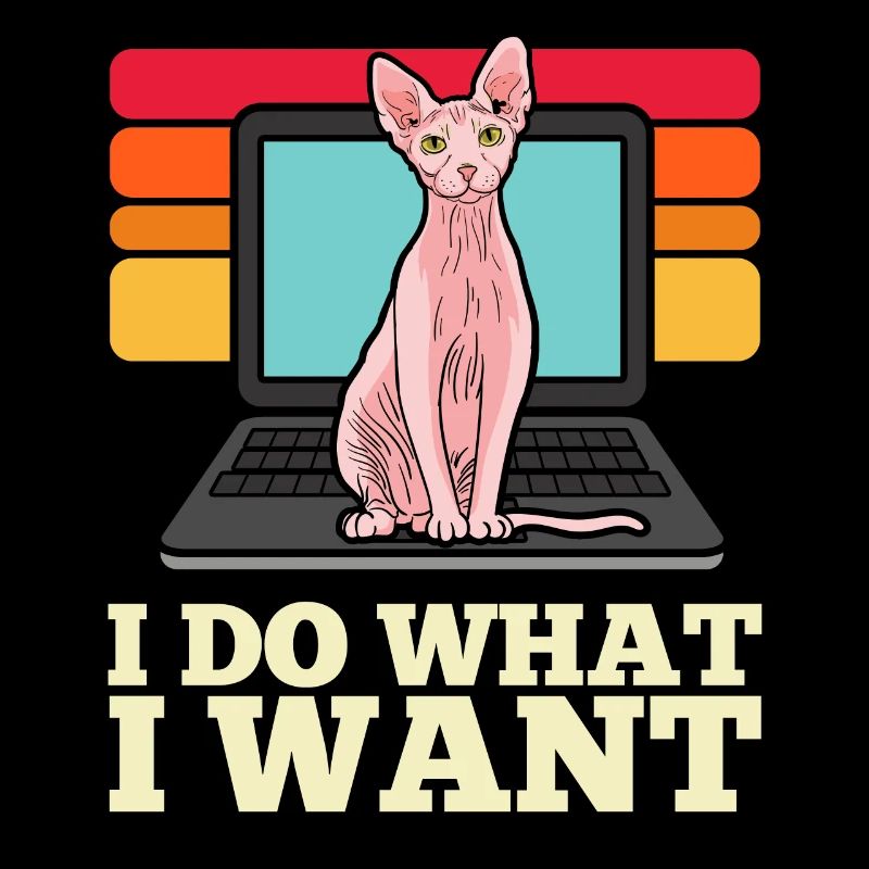 Sphynx-Katze Ich mache, was ich will Laptop PC