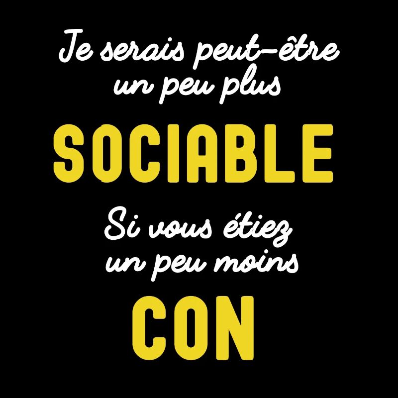 je serais un peu plus sociable jaune