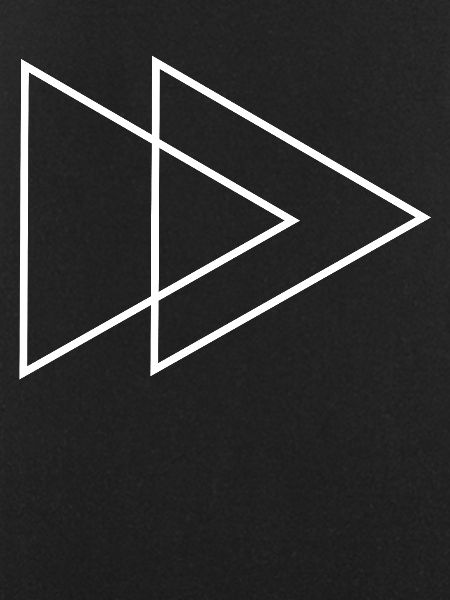 Double Triangle White