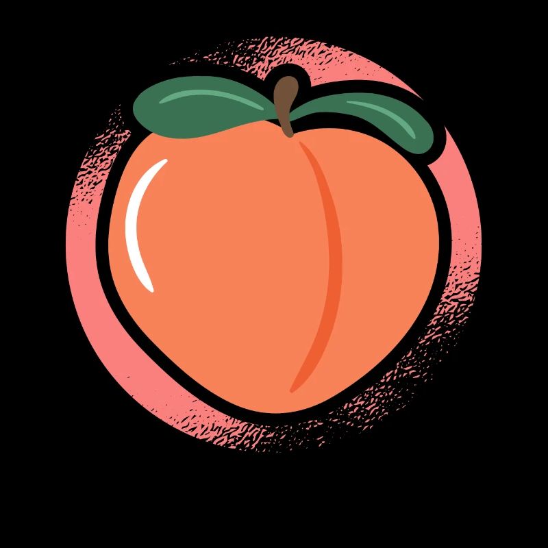 Peach Fruit Lover Végétalien Végétarien Sain