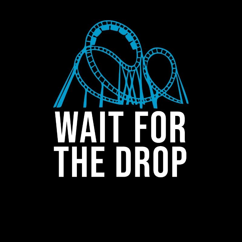 Achterbahn Retro Rollercoaster Freizeitpark Spruch