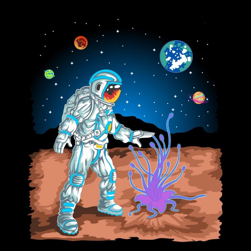 astronaute sur Mars