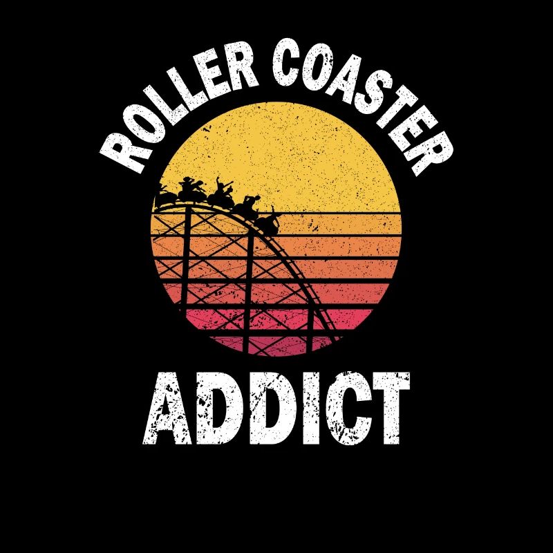 Achterbahn Roller Coaster Freizeitpark Geschenk