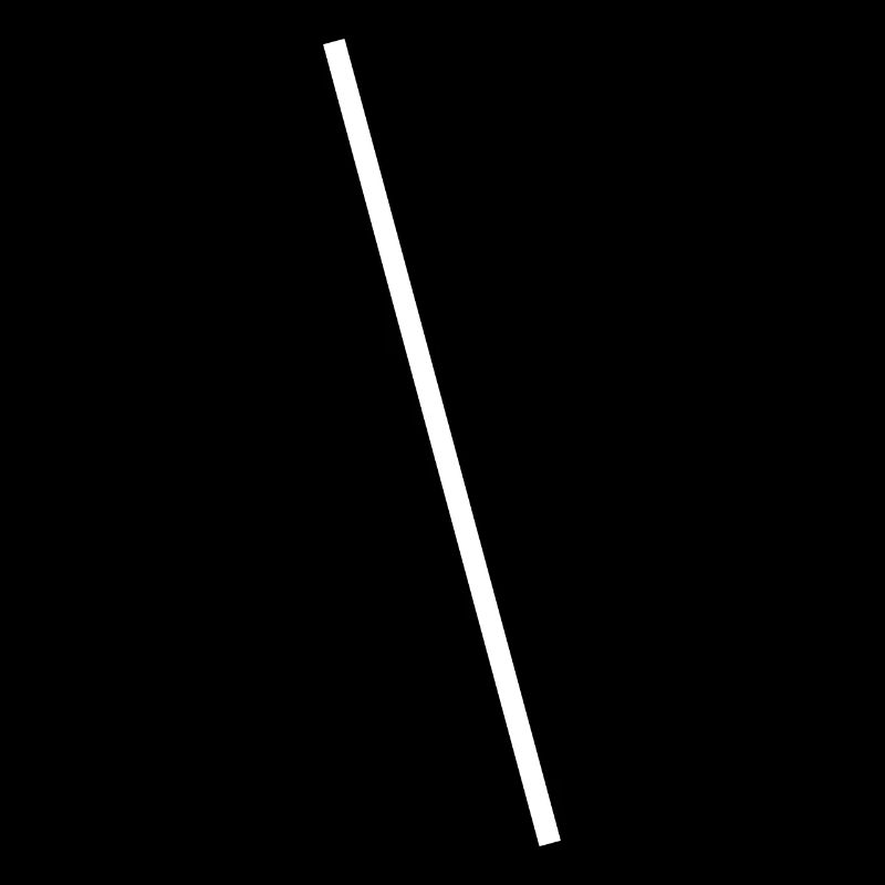 Barre oblique blanche Conception simple