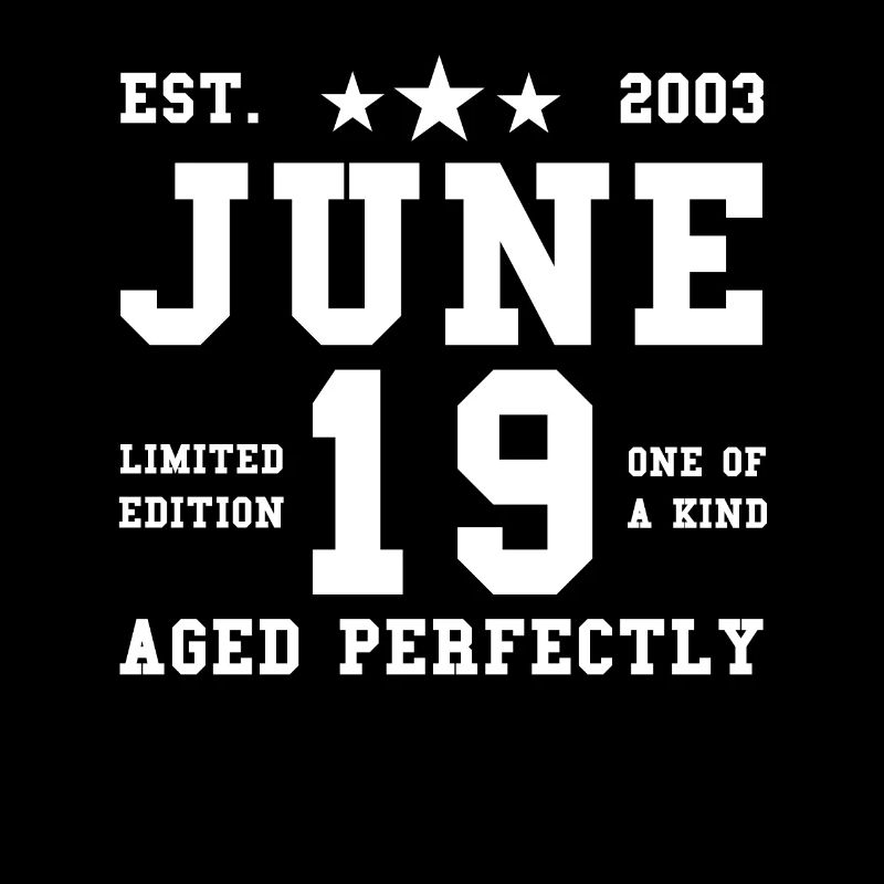 19th birthday June Vintage 2003 Gift idea
