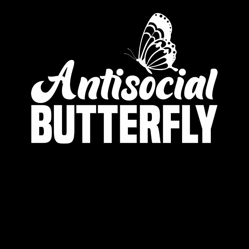 Antisocial Butterfly Introvert Design
