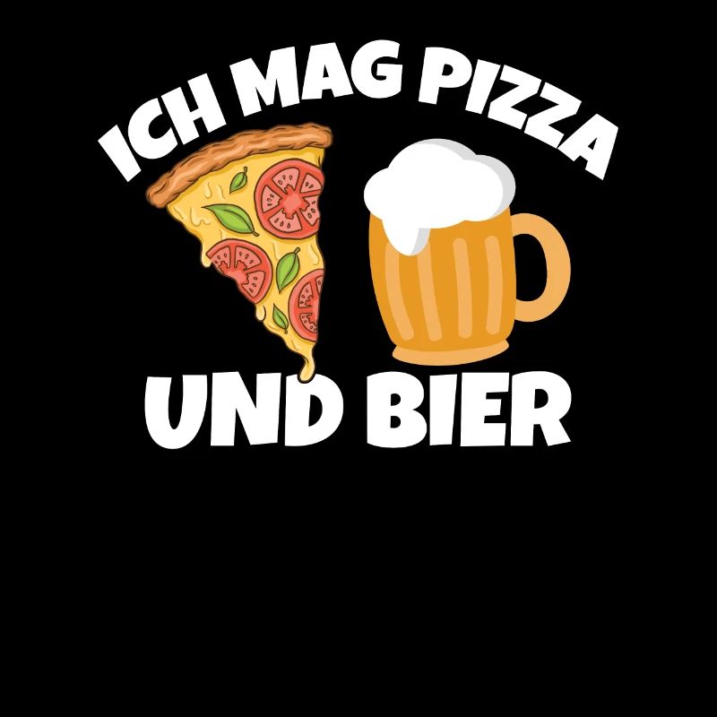 Ich mag Pizza und Bier