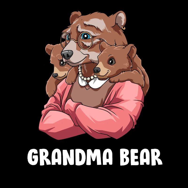 Oma Bär - Großmutter Enkelkind Zwillinge