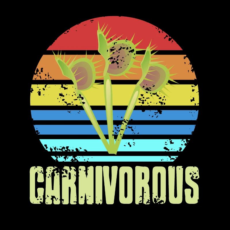 Carnivorous Plants Retro Vintage
