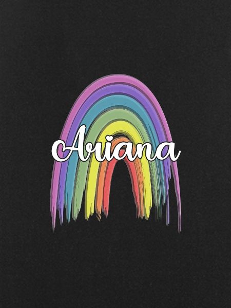 ARIANA Rainbow Cursive