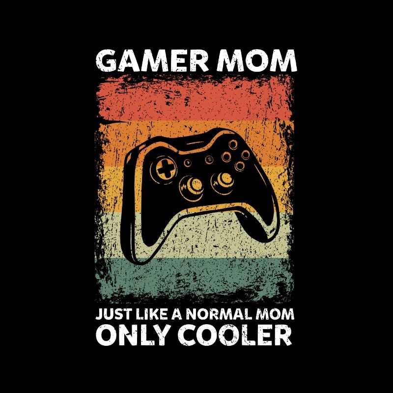 Maman joueuse vintage comme une mère normale gaming