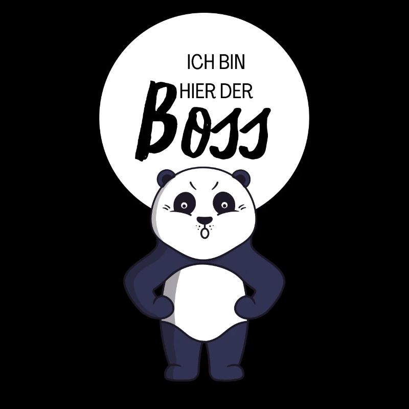 Ich Bin Der Chef Hier Bär Business Panda Lachen