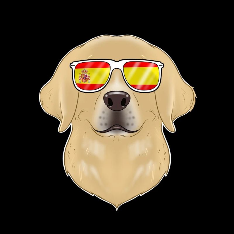 Labrador I Espagne Lunettes de soleil I Drapeau espagnol