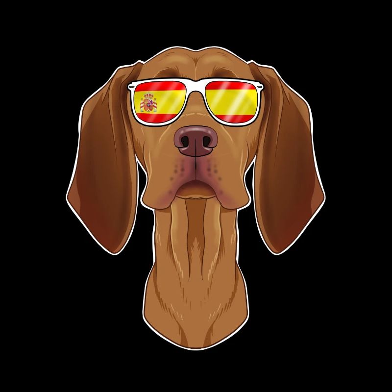 Vizsla I Espagne Lunettes de soleil I Drapeau espagnol